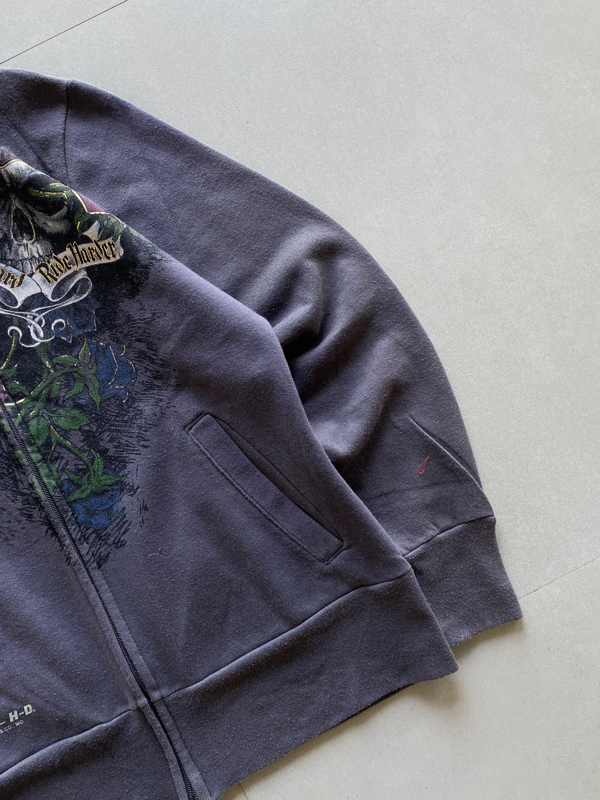 HARLEY DAVIDSON ZIPPER JACKET - M