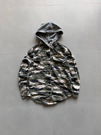 H&M HOODED FLANNEL JACKET -