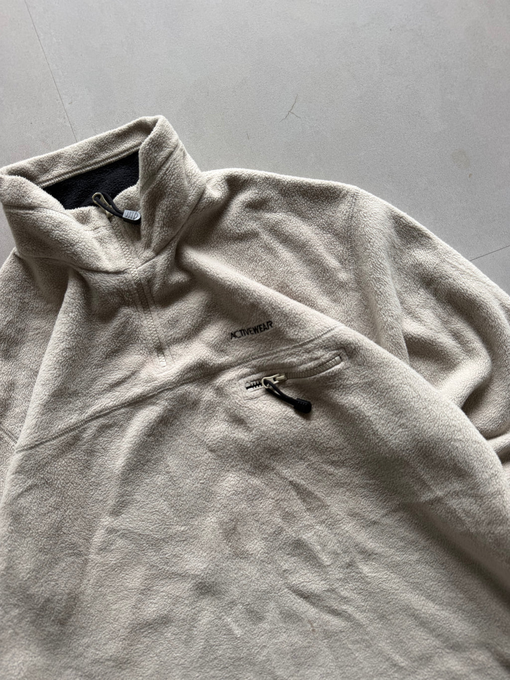 ACTIVE WEAR QUARTER ZIP FLEECE JACKET - XL