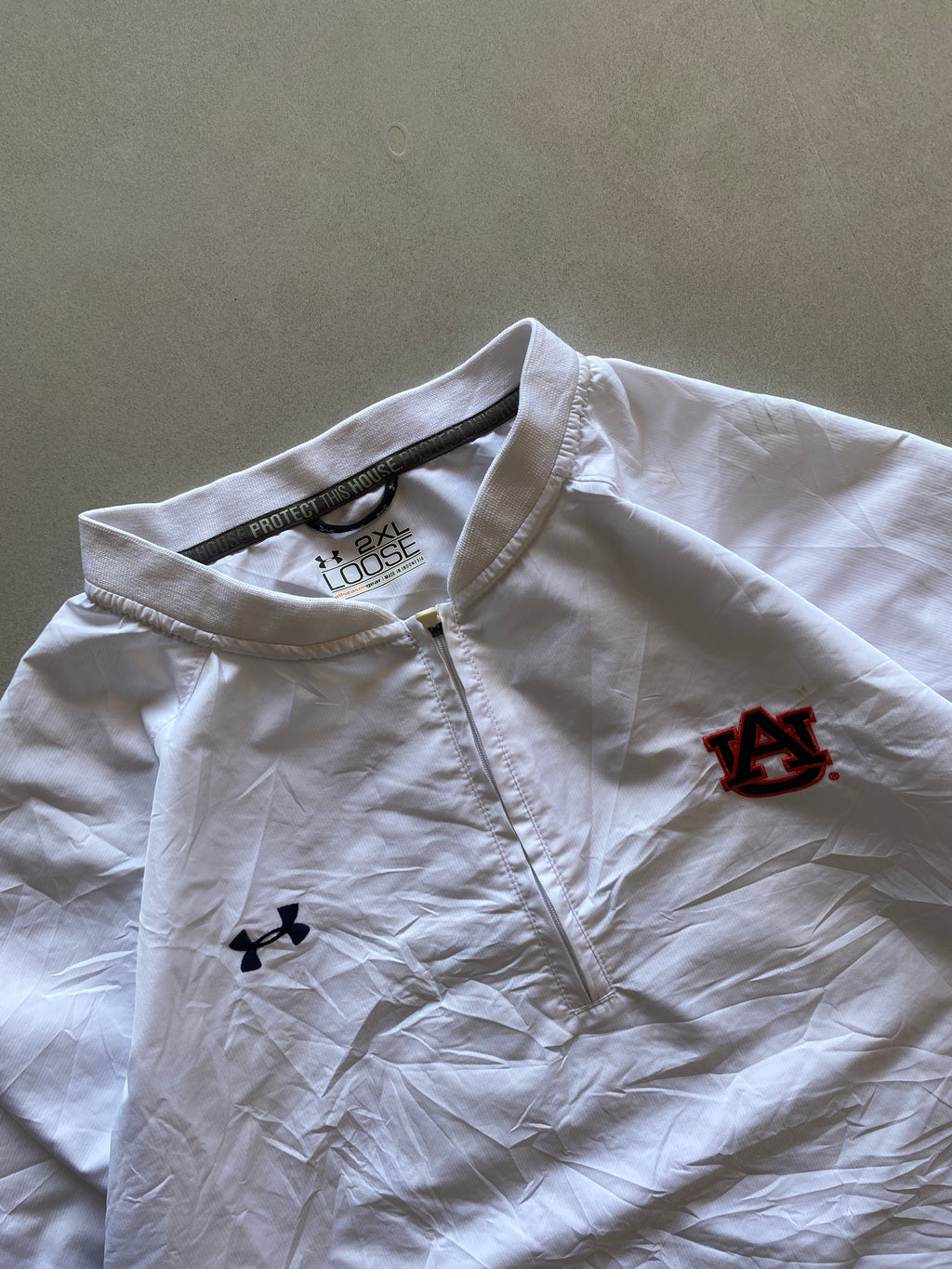 UNDER ARMOUR AUBURN TIGERS HALF SLEEVE JACKET - XXL