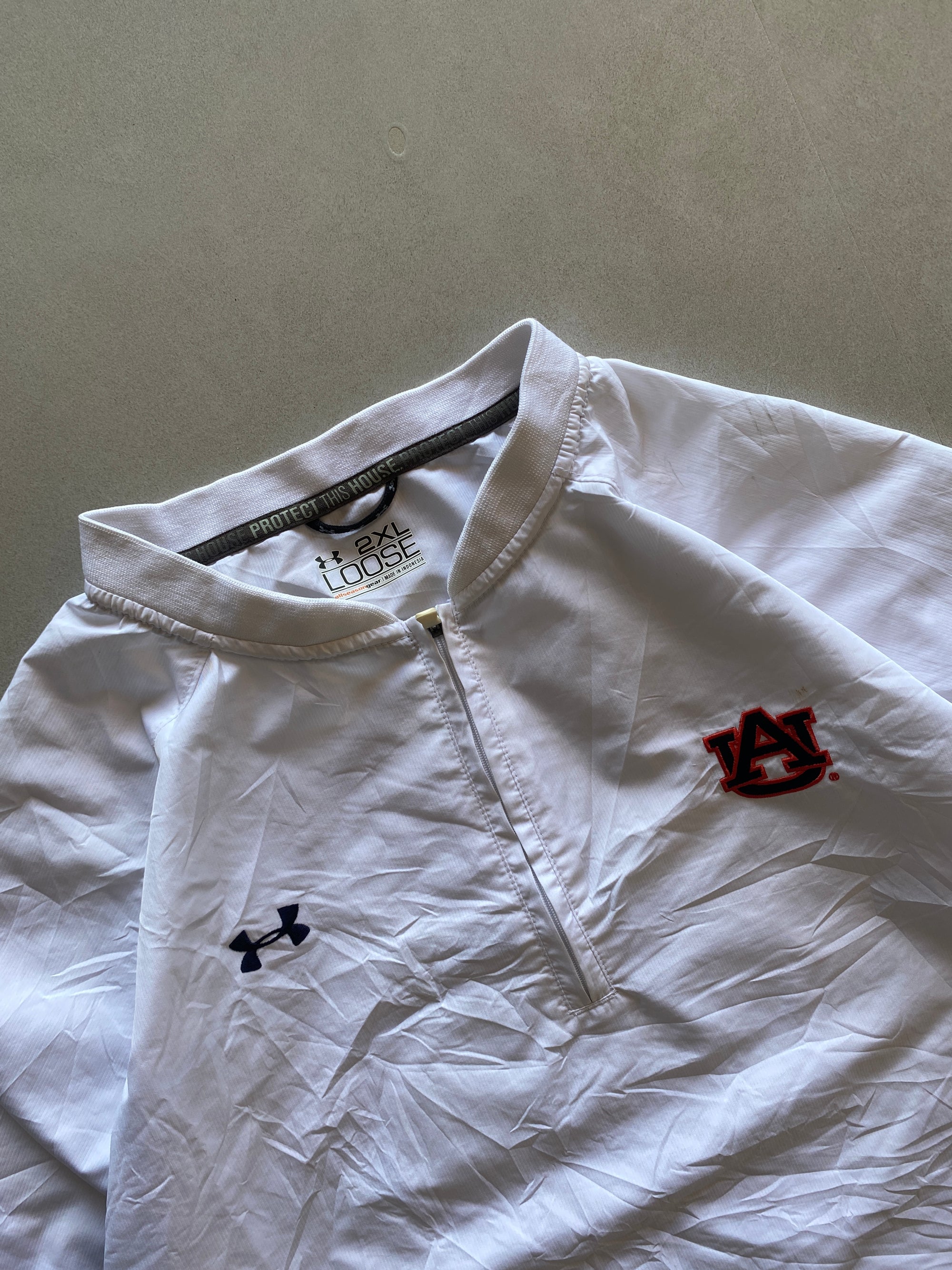 UNDER ARMOUR AUBURN TIGERS HALF SLEEVE JACKET - XXL