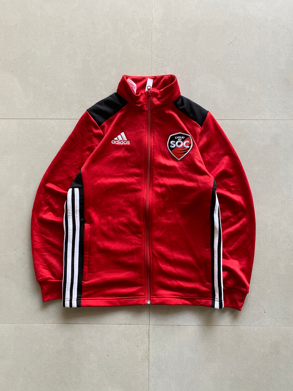 ADIDAS CHOLET SOC STRIPED JACKET - XS