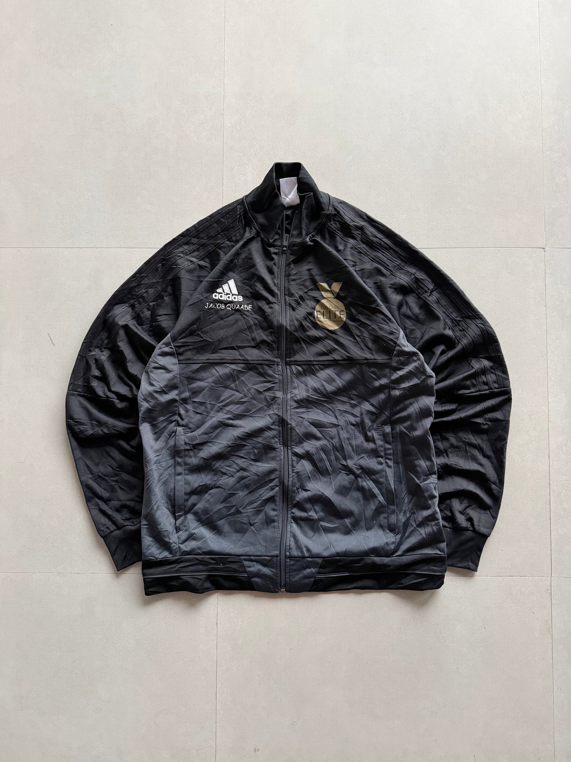 VINTAGE ADIDAS STRIPED JACKET - L