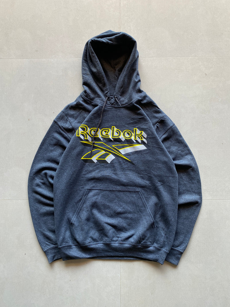 VINTAGE REEBOK BIG LOGO HOODIE - M