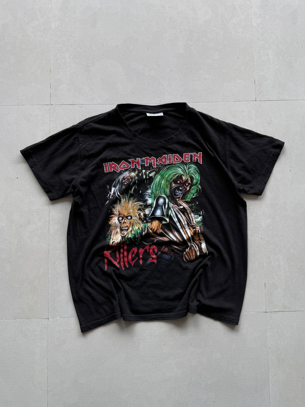 IRON MAIDEN CROPPED BAND TEE - M