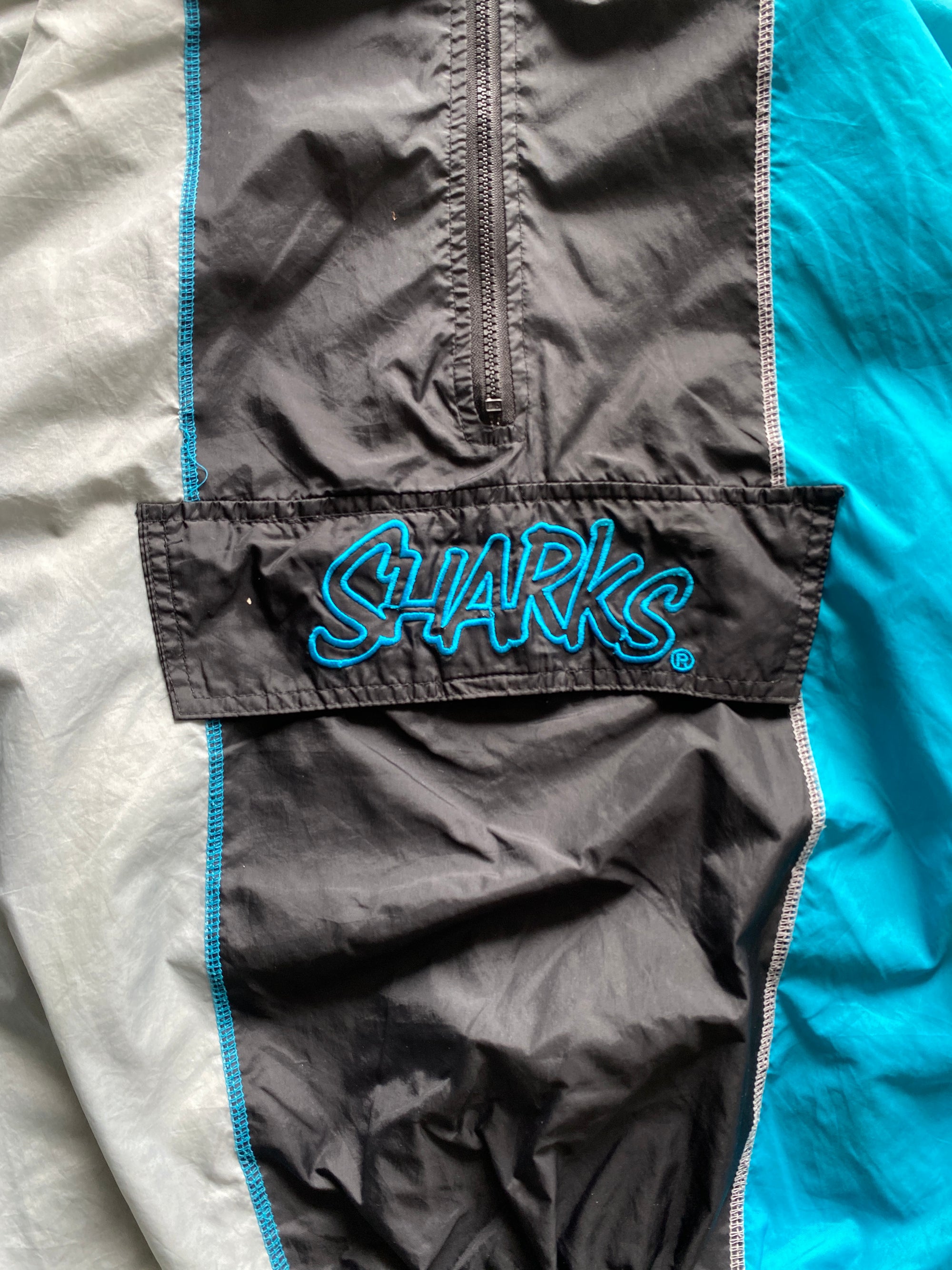 90s STARTER SHARKS MLB JACKET - M