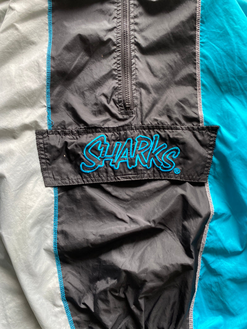 90s STARTER SHARKS MLB JACKET - M