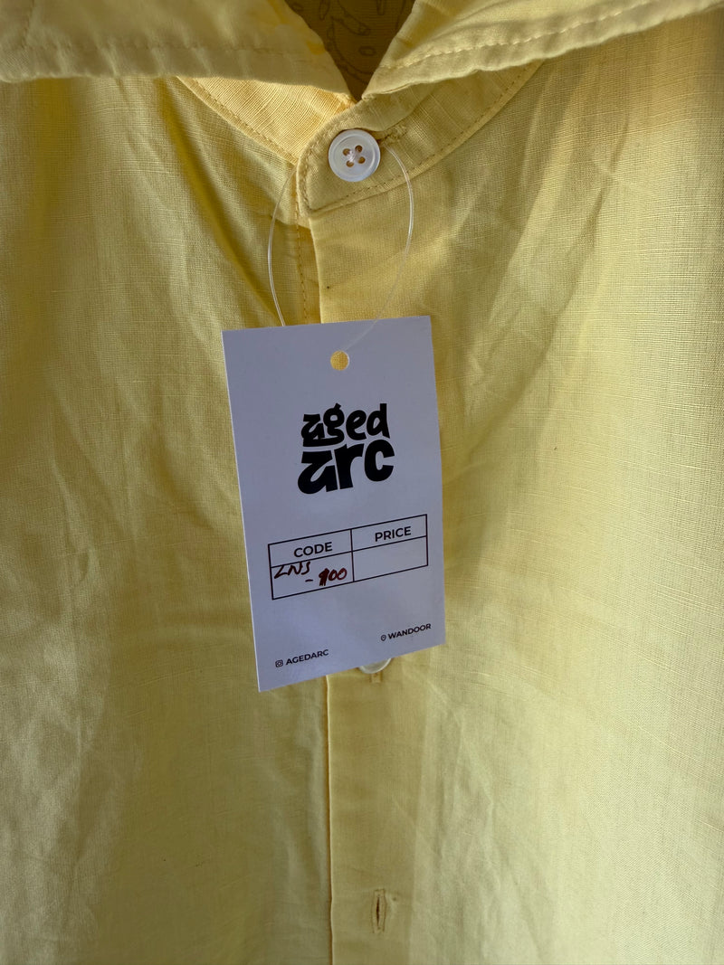 YELLOW LINEN SHIRT SLN100 - M
