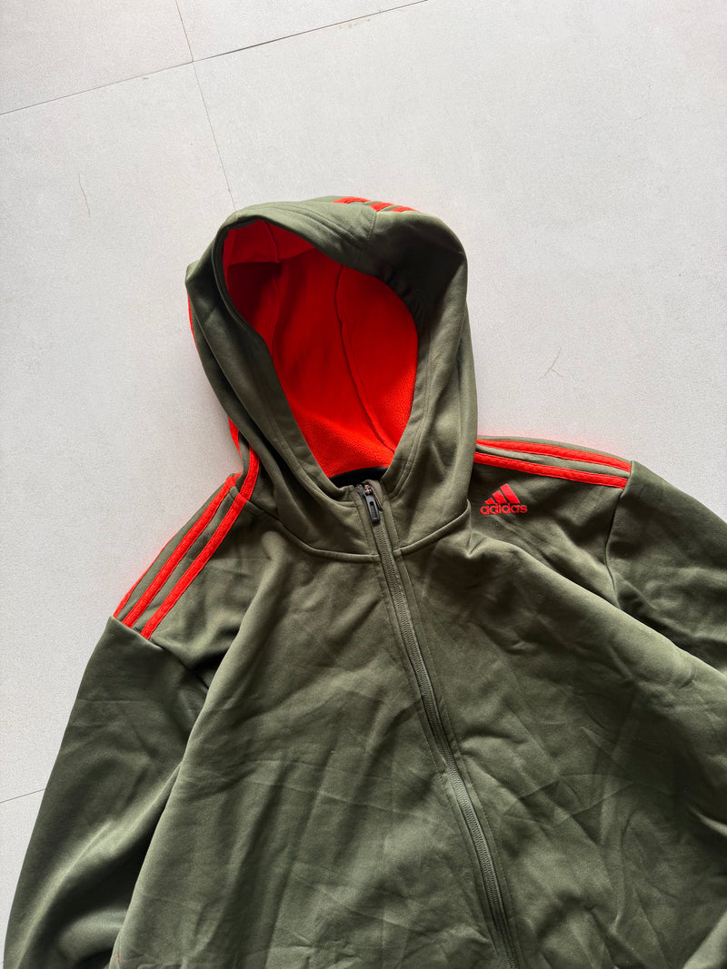 ADIDAS HOODED JACKET - XL