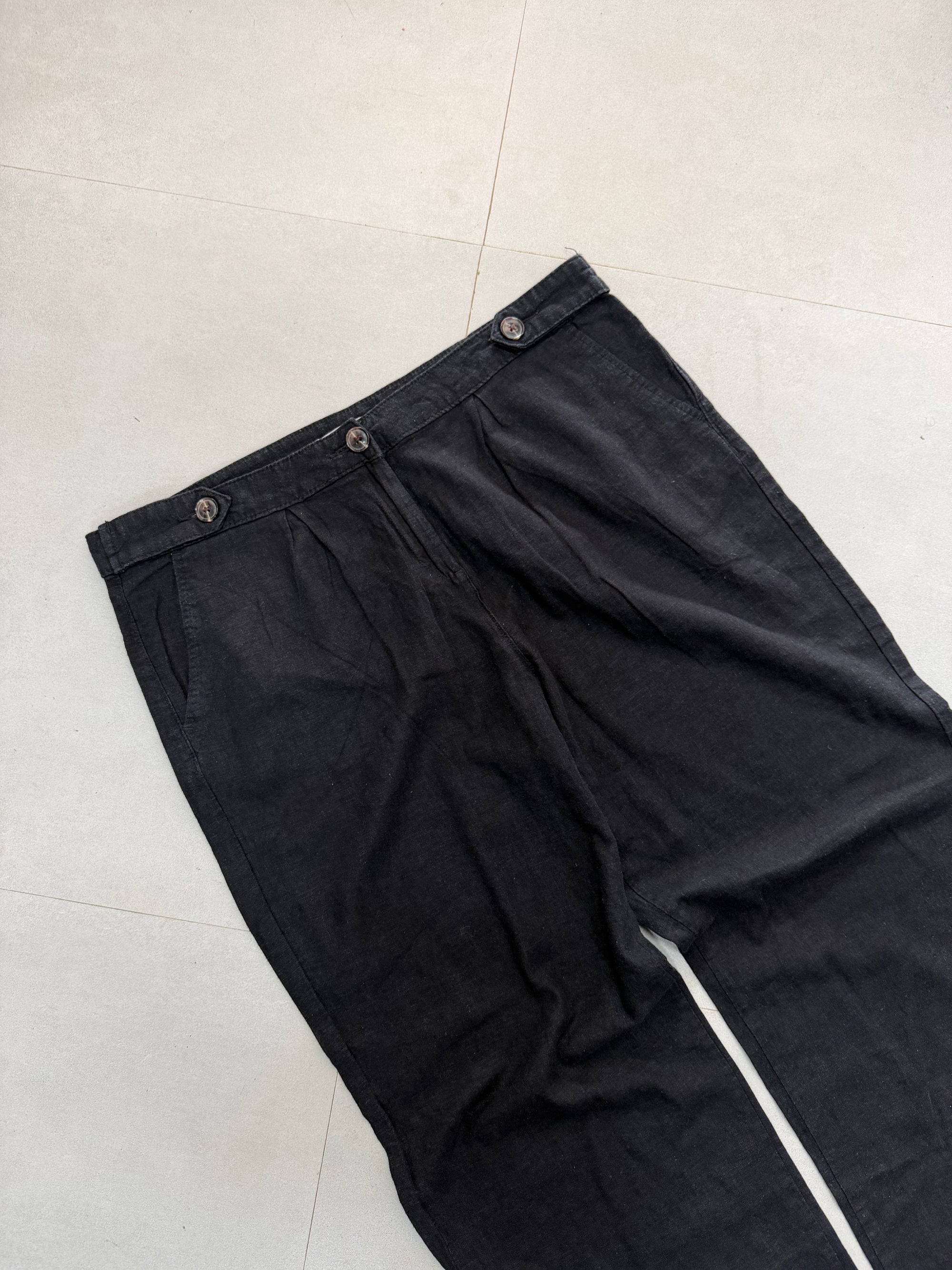 WIDE LEG LINEN PANT LNP49 - XL