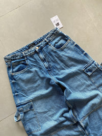 BAGGY MULTI POCKET DENIM - M