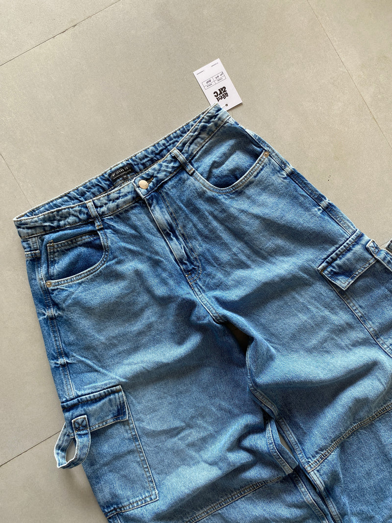 BAGGY MULTI POCKET DENIM - M