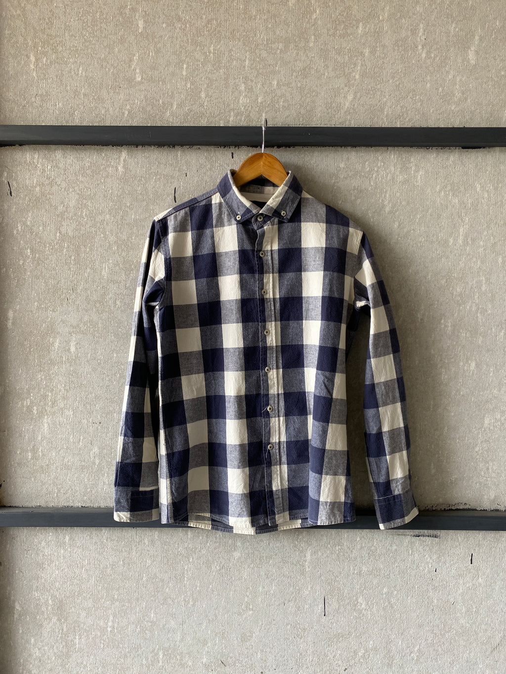 ONE POINT BIG CHECK SHIRT - S