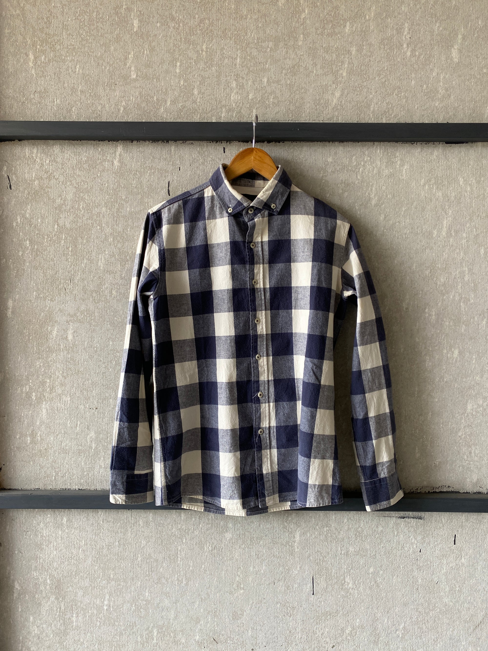 ONE POINT BIG CHECK SHIRT - S