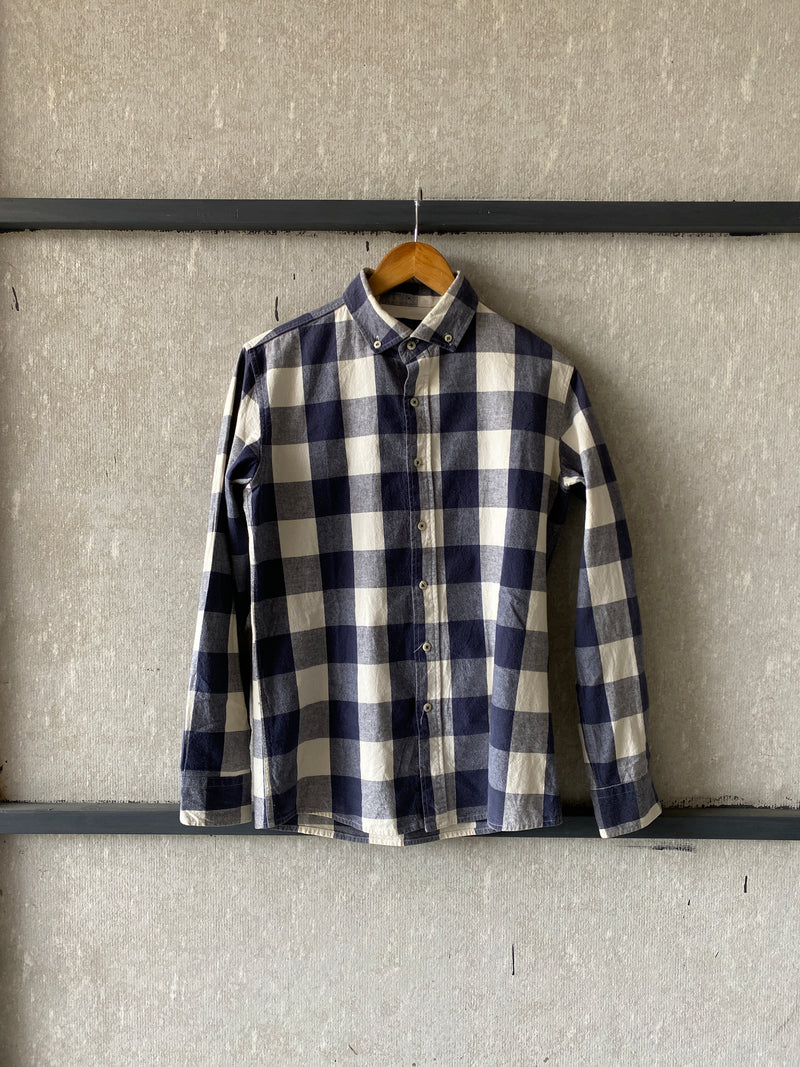 ONE POINT BIG CHECK SHIRT - S