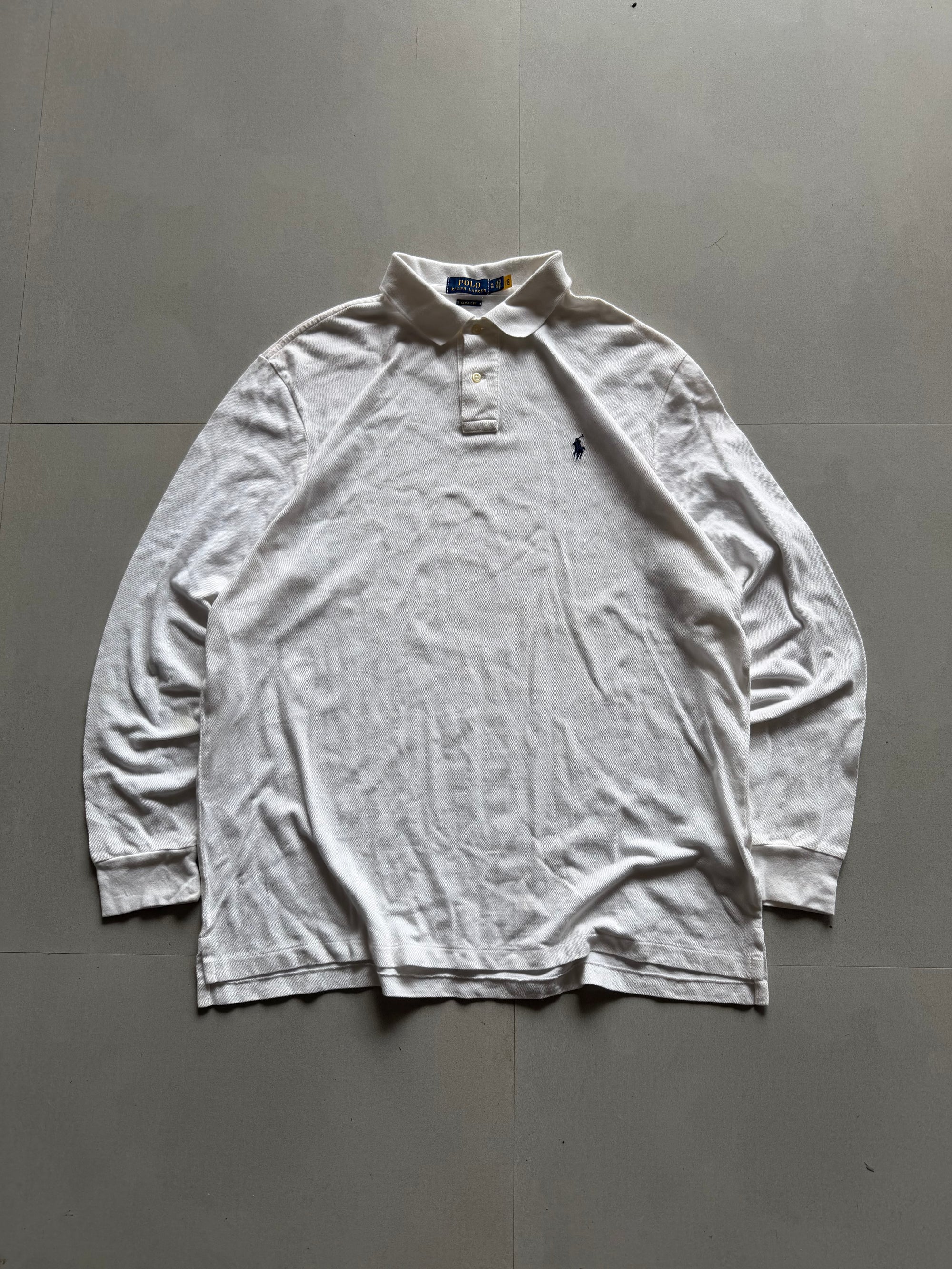 RALPH LAUREN FULL SLEEVE POLO SHIRT - XL
