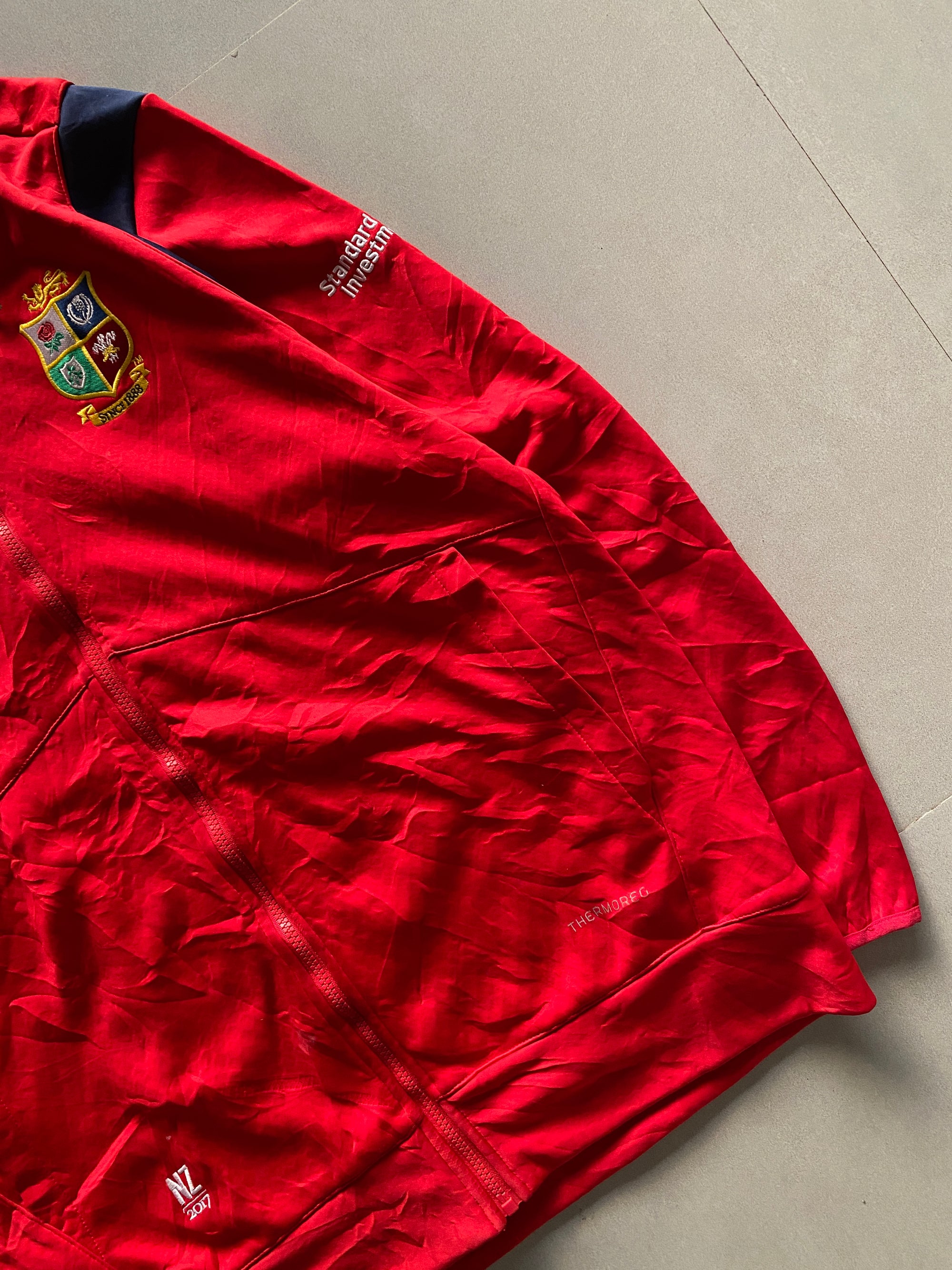 2017 CANTERBURY IRISH AND LIONS RUGBY JACKET - L