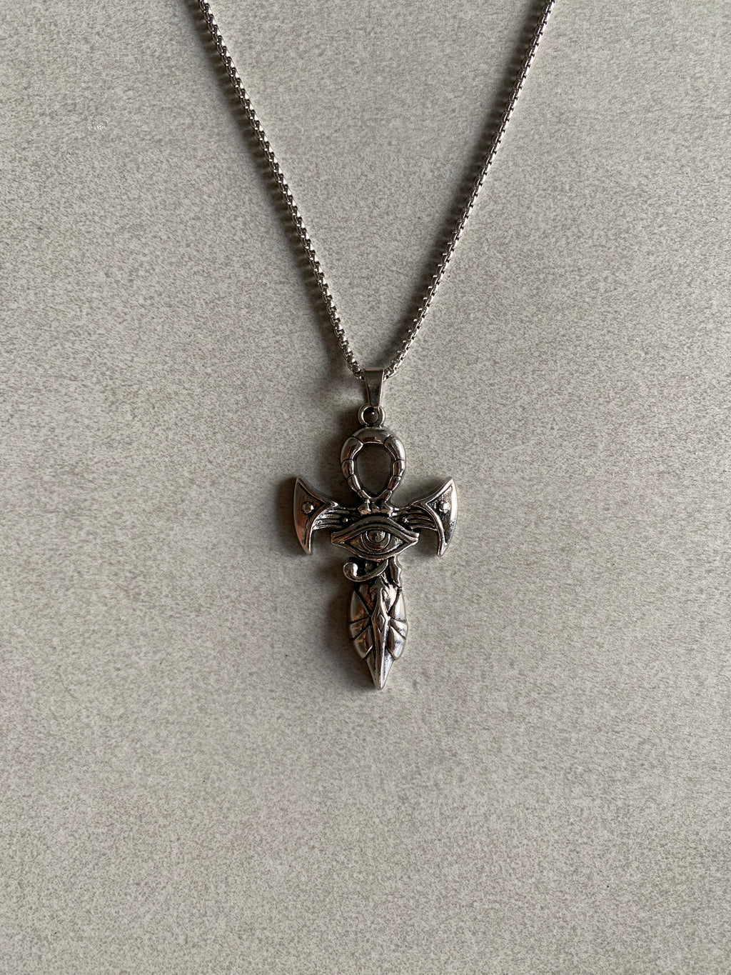 ANKH EYE OF HORUS PENDANT CHAIN