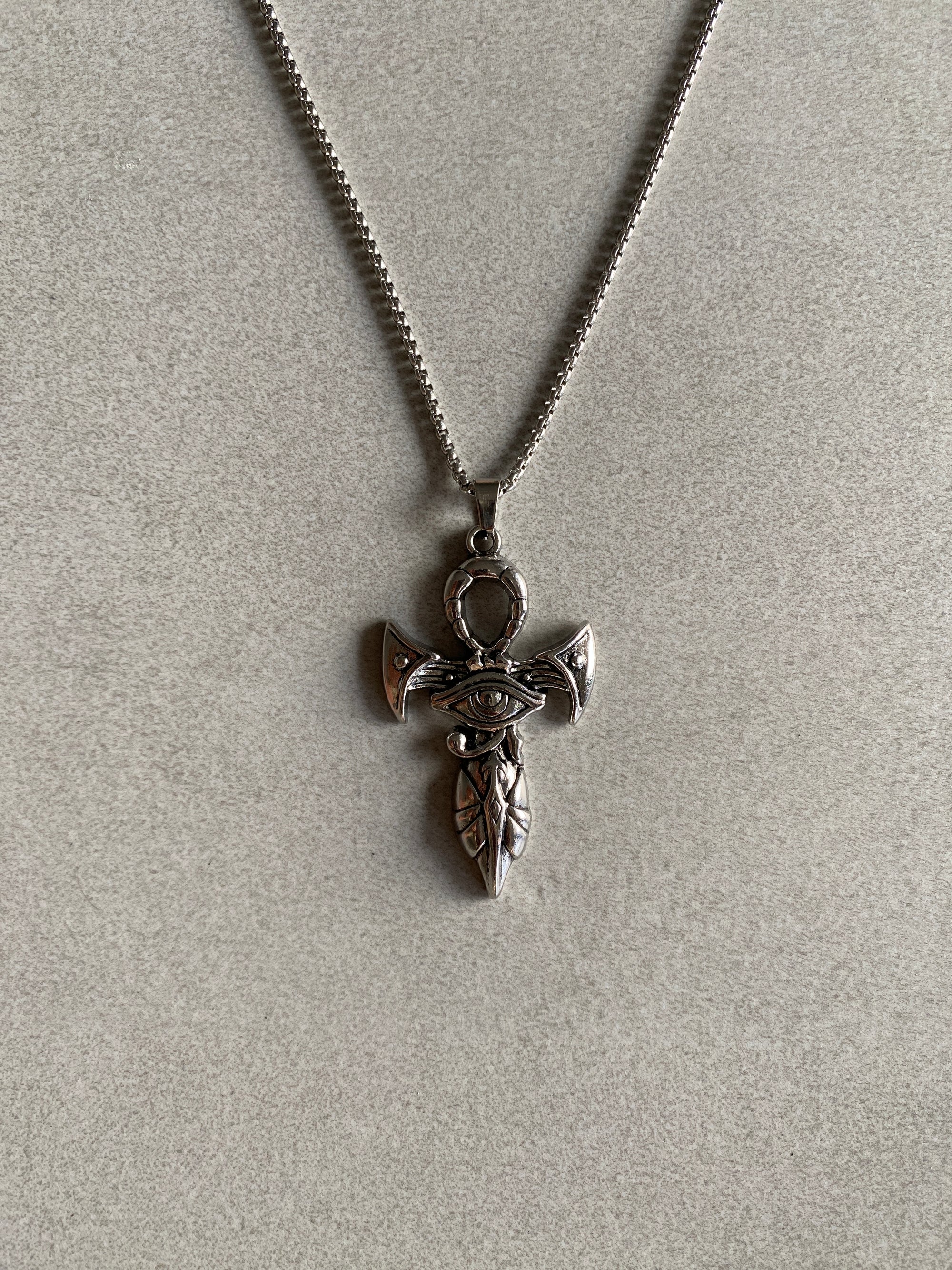 ANKH EYE OF HORUS PENDANT CHAIN