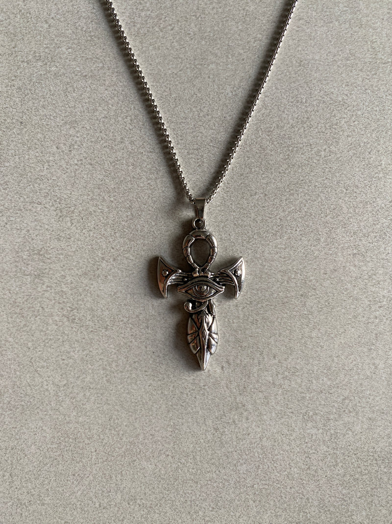 ANKH EYE OF HORUS PENDANT CHAIN