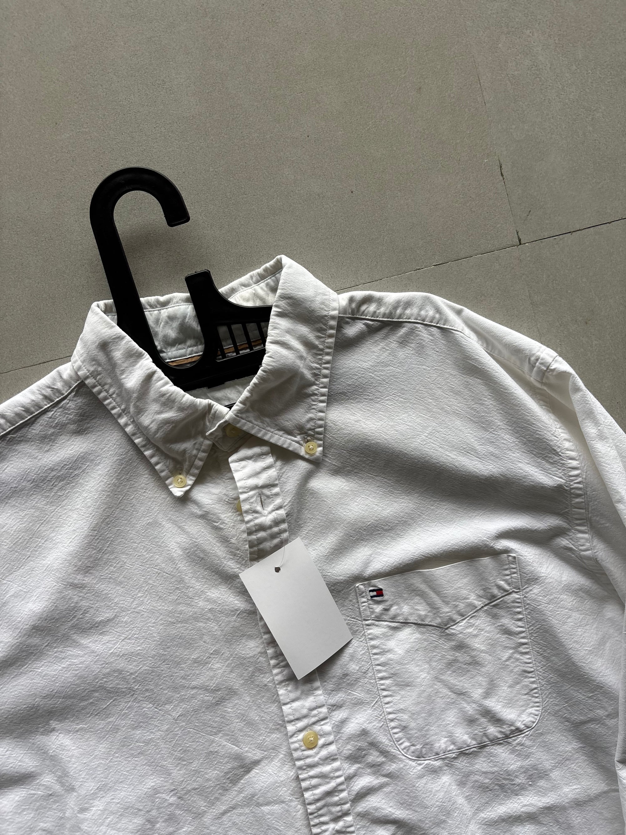 TOMMY HILFIGER COTTON LINEN SHIRT - L