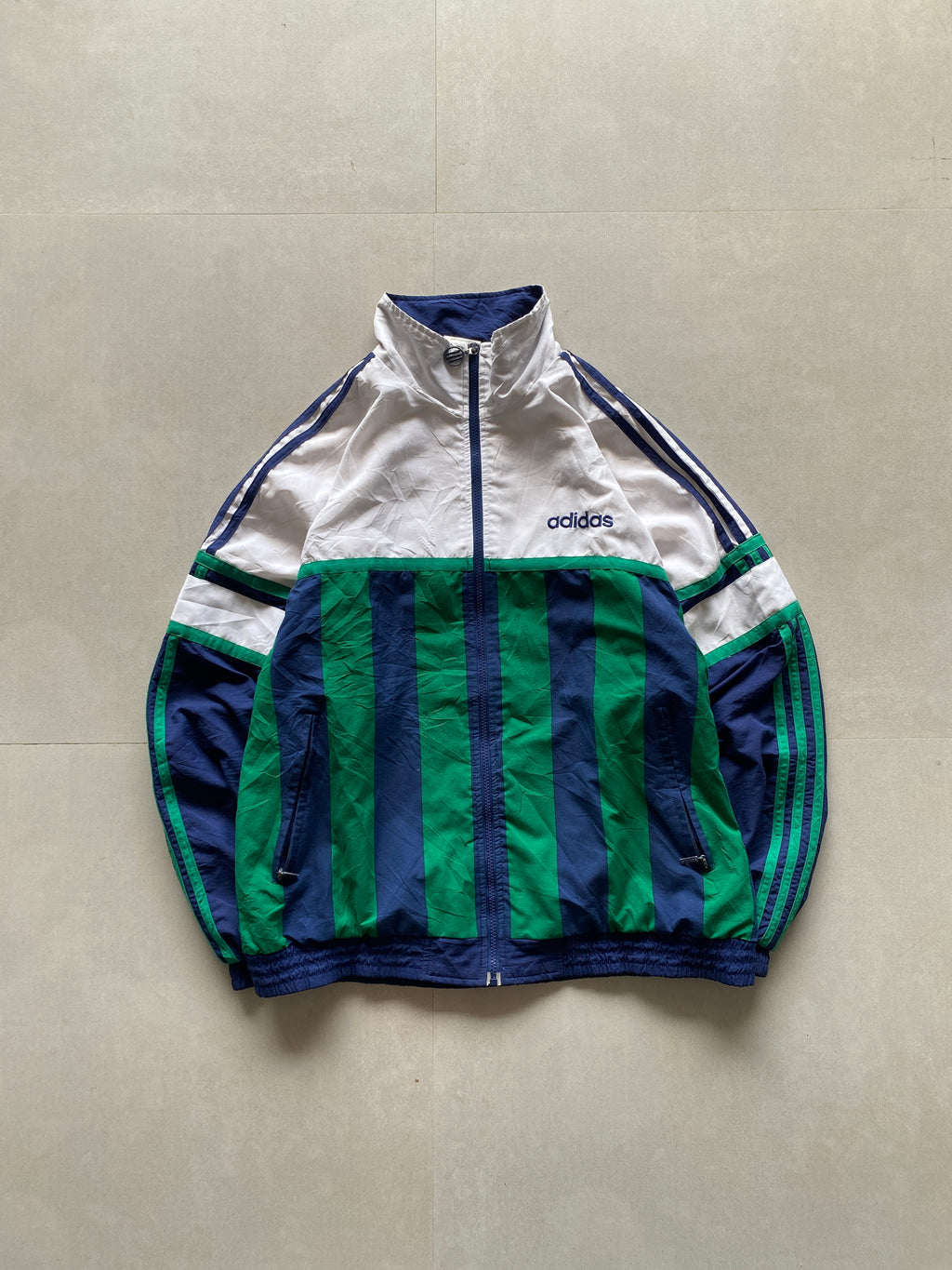 90s ADIDAS BIG LOGO JACKET - L