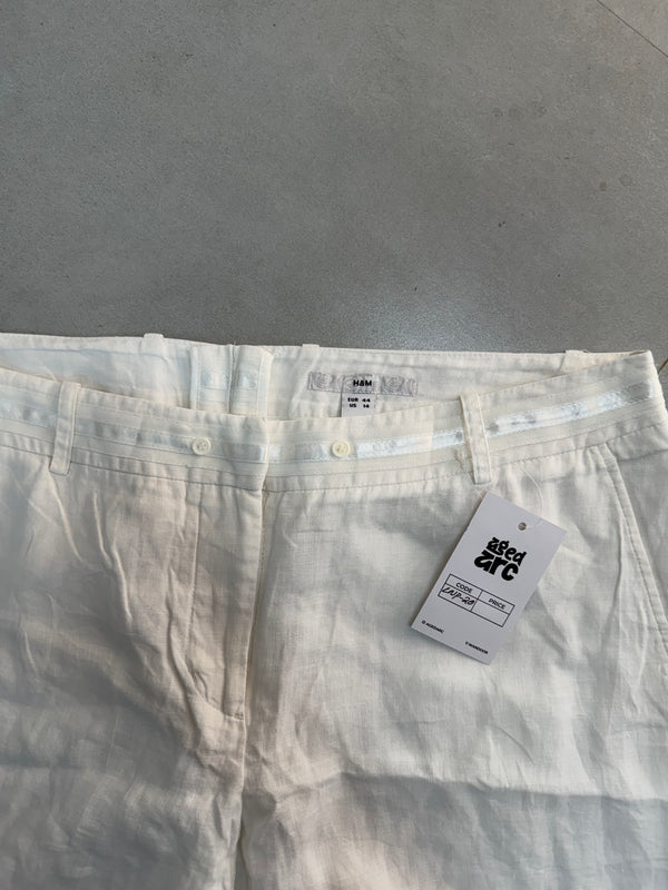 H&M BAGGY LINEN PANT - L