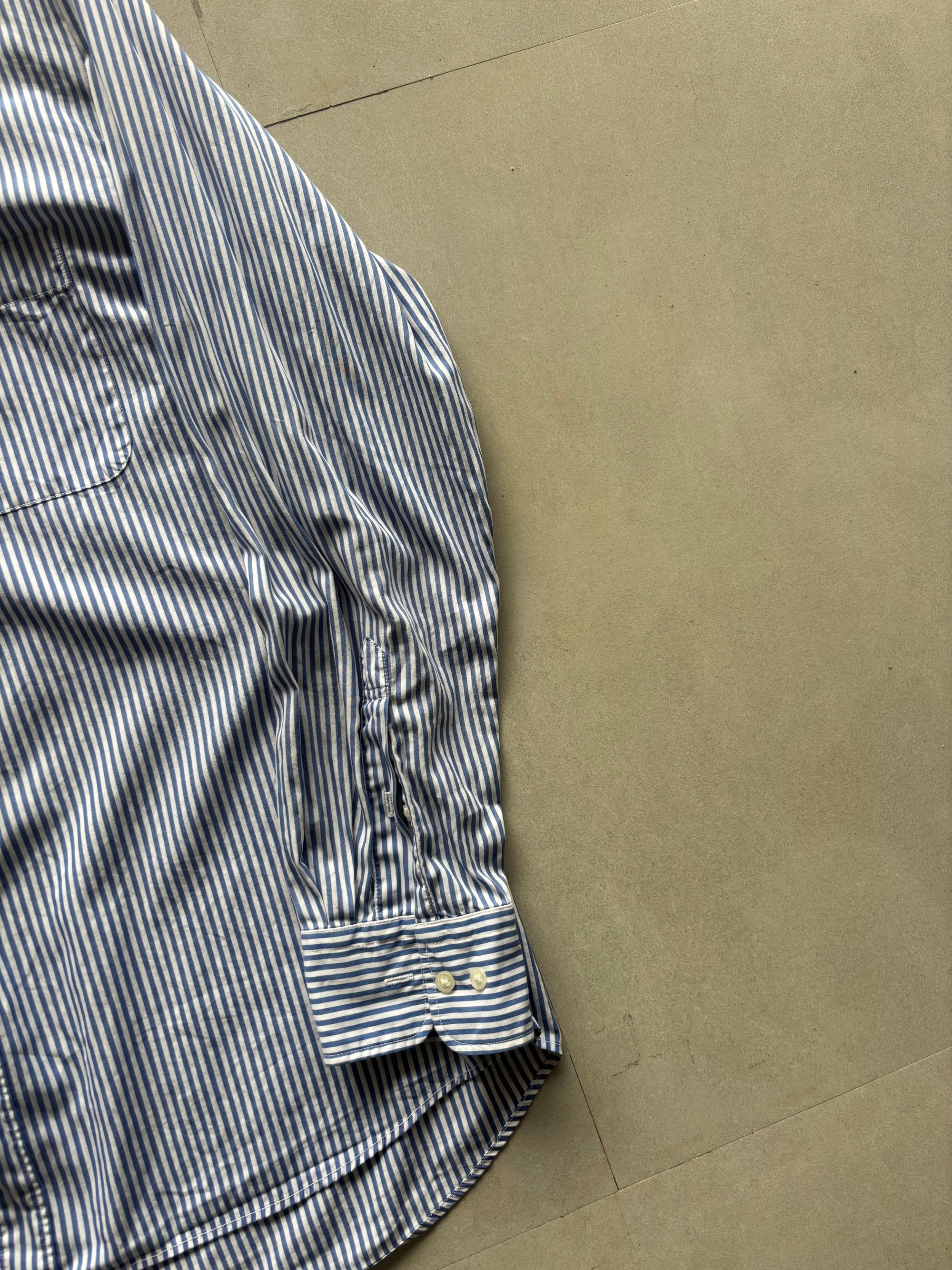 UNIQLO BLUE STRIPED FORMAL SHIRT - L