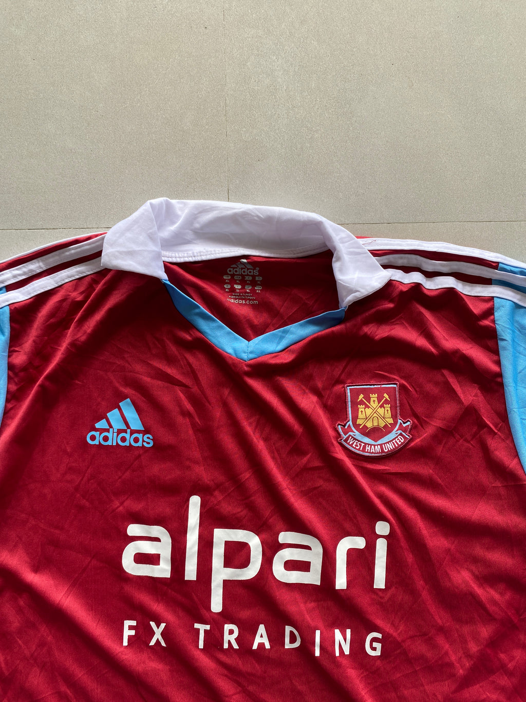 2013 ADIDAS WEST-HAM UNITED JERSEY - XL