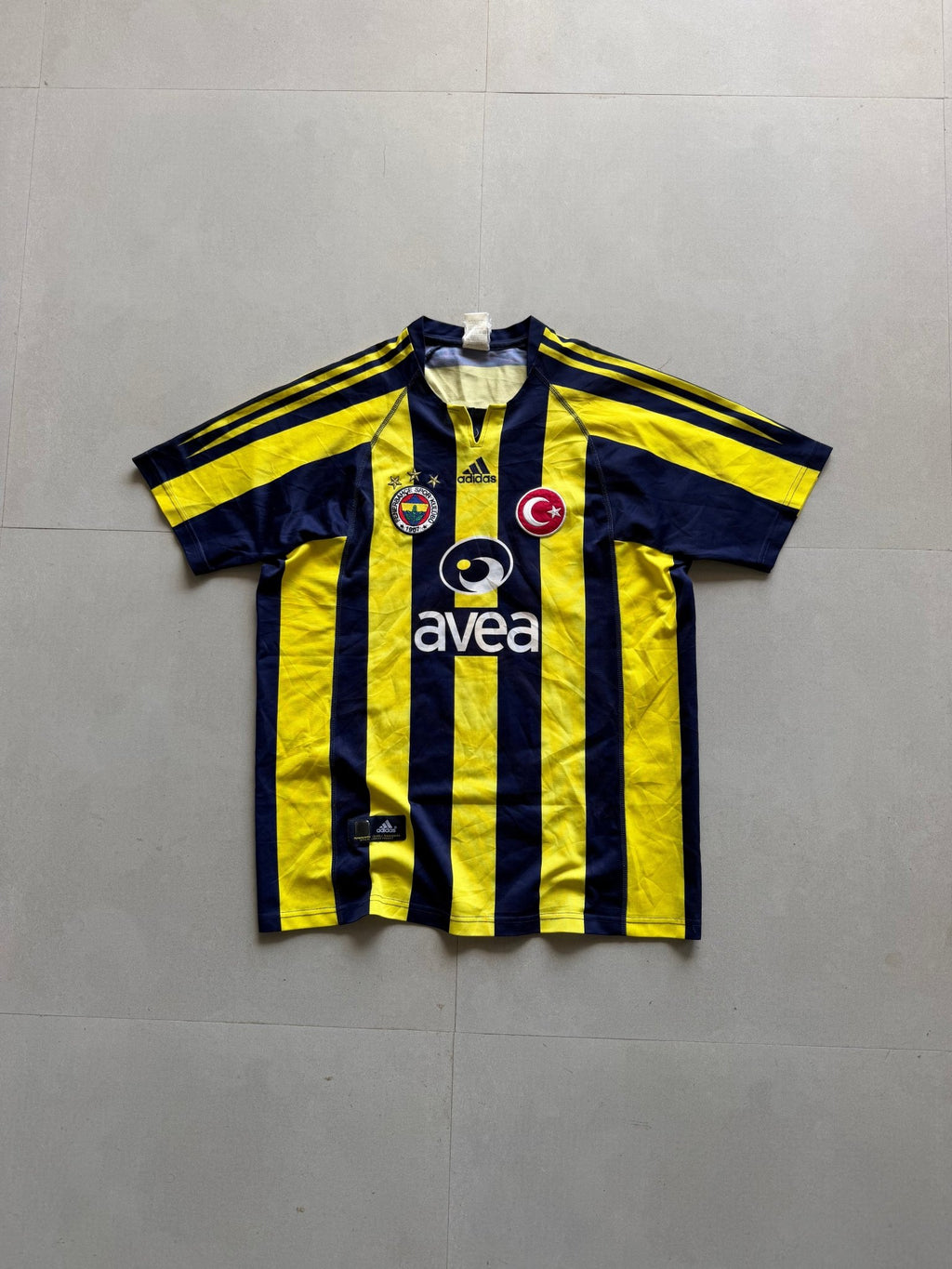 2004 ADIDAS FENERBACHE JERSEY - XL - Aged Arc