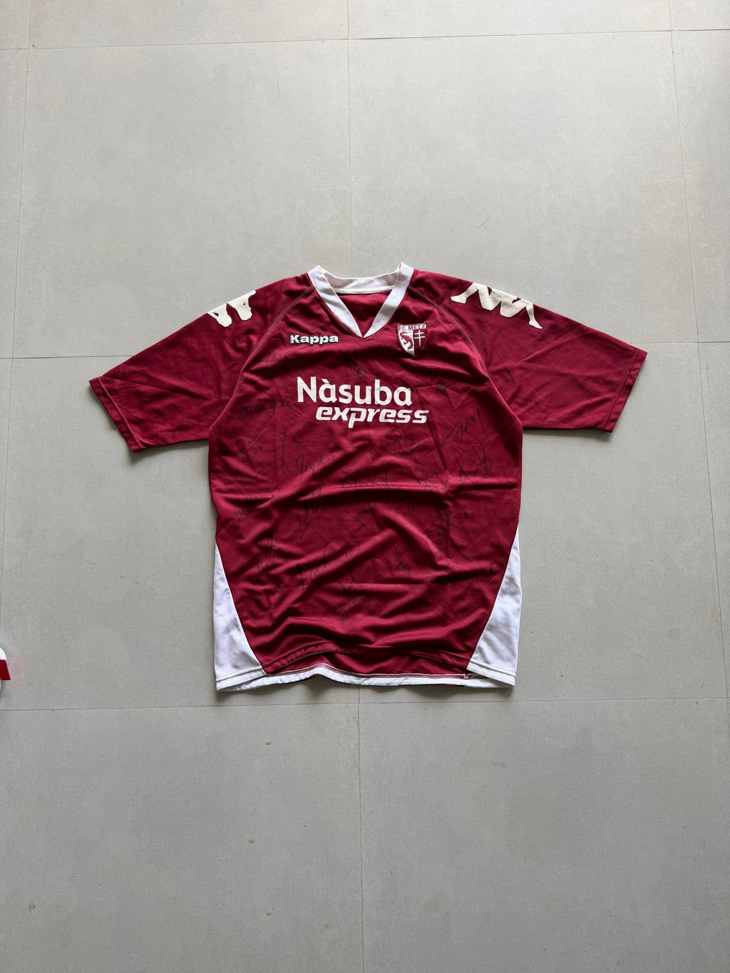 2007 KAPPA METZ SIGNED JERSEY - M - Aged Arc