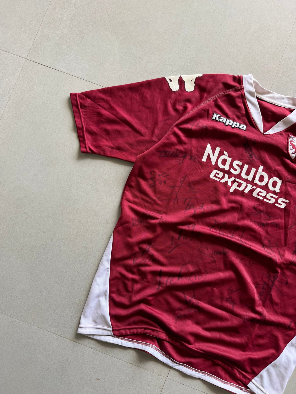 2007 KAPPA METZ SIGNED JERSEY - M - Aged Arc