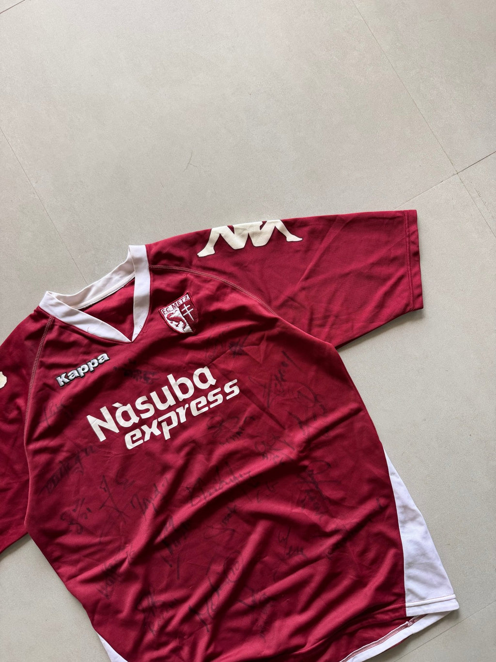 2007 KAPPA METZ SIGNED JERSEY - M - Aged Arc