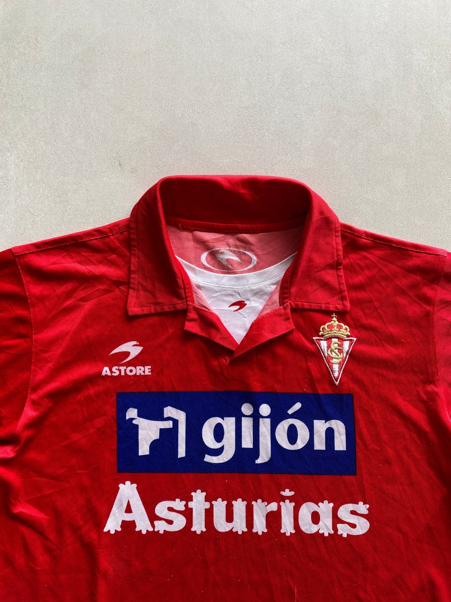 2008 ASTORE SPORTING DE GIJON JERSEY - M - Aged Arc