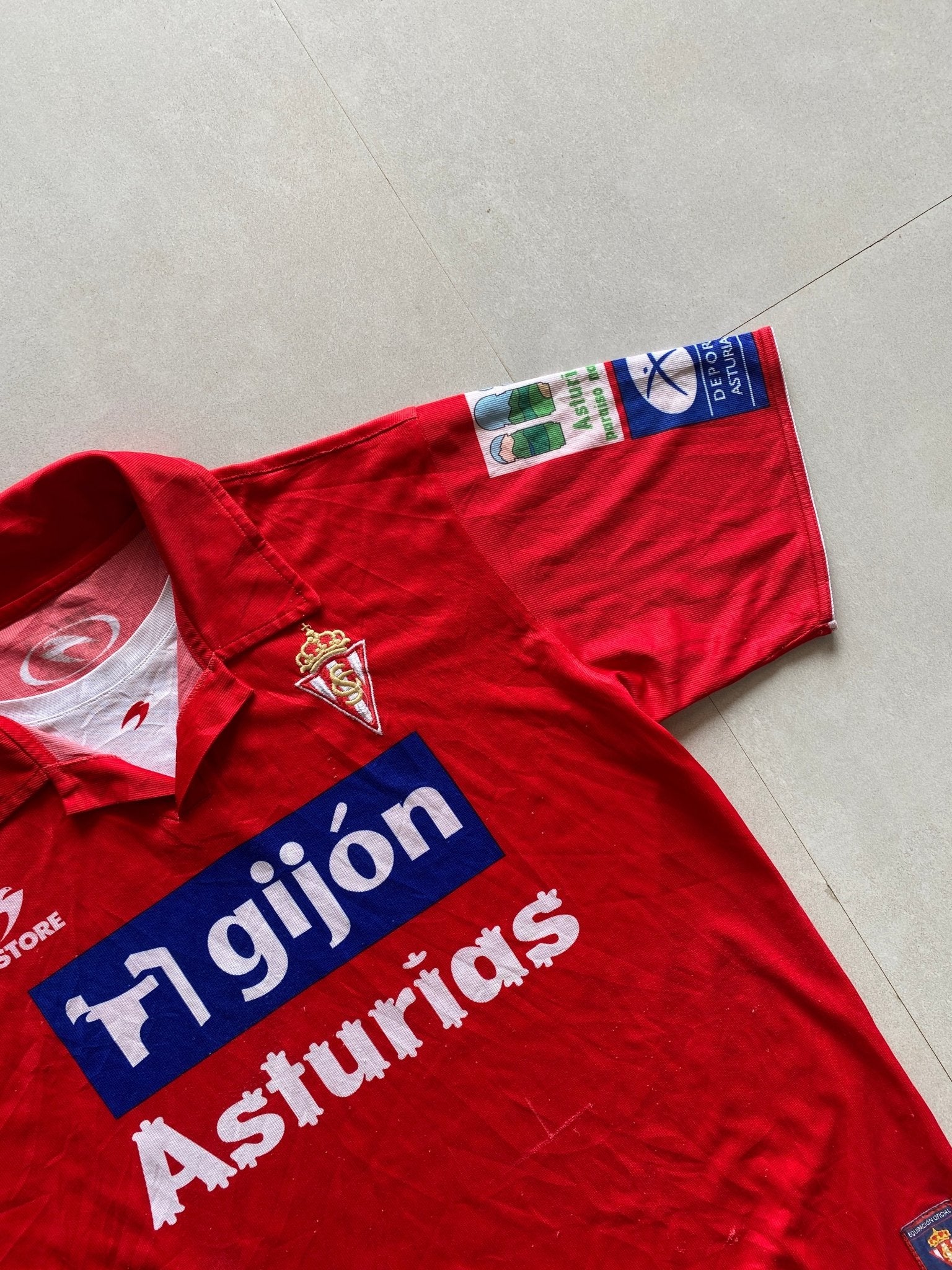 2008 ASTORE SPORTING DE GIJON JERSEY - M - Aged Arc