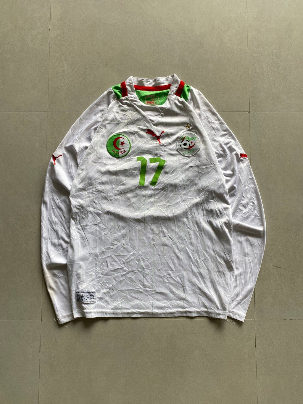 2014 PUMA ALGERIA GUEDIORA (17) JERSEY - S - Aged Arc