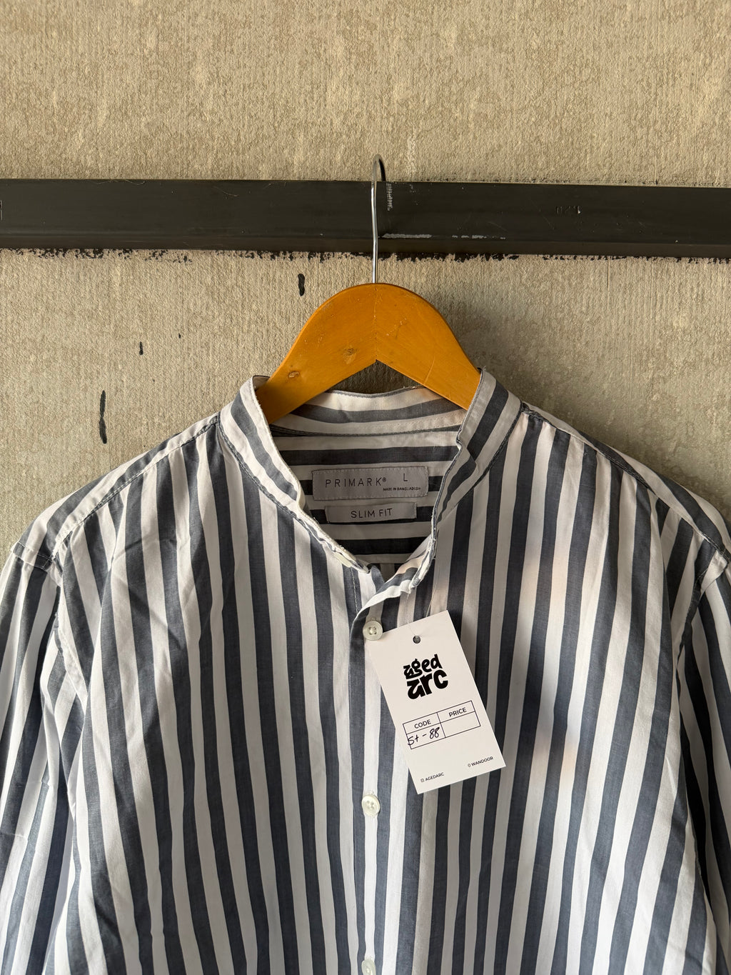 PRIMARK STRIPED SHIRT - L ST88