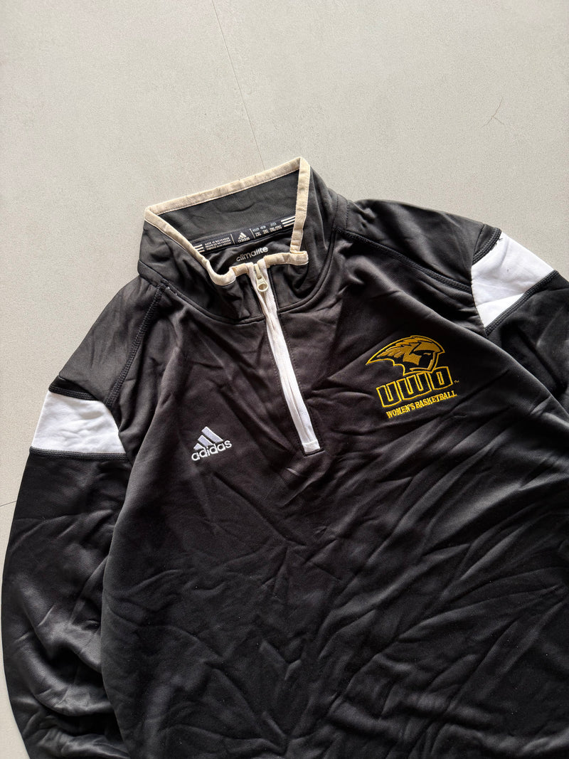 ADIDAD QUARTER ZIP JACKET - M