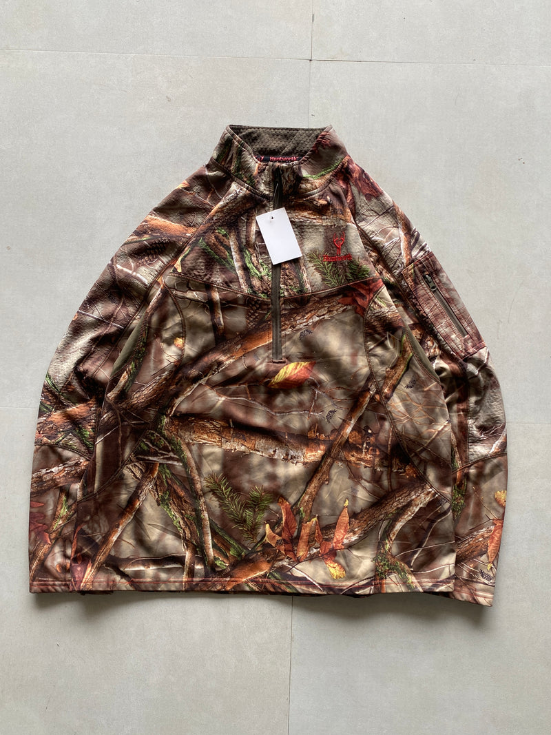 REAL TREE CAMOU QUARTER ZIP JACKET - XL