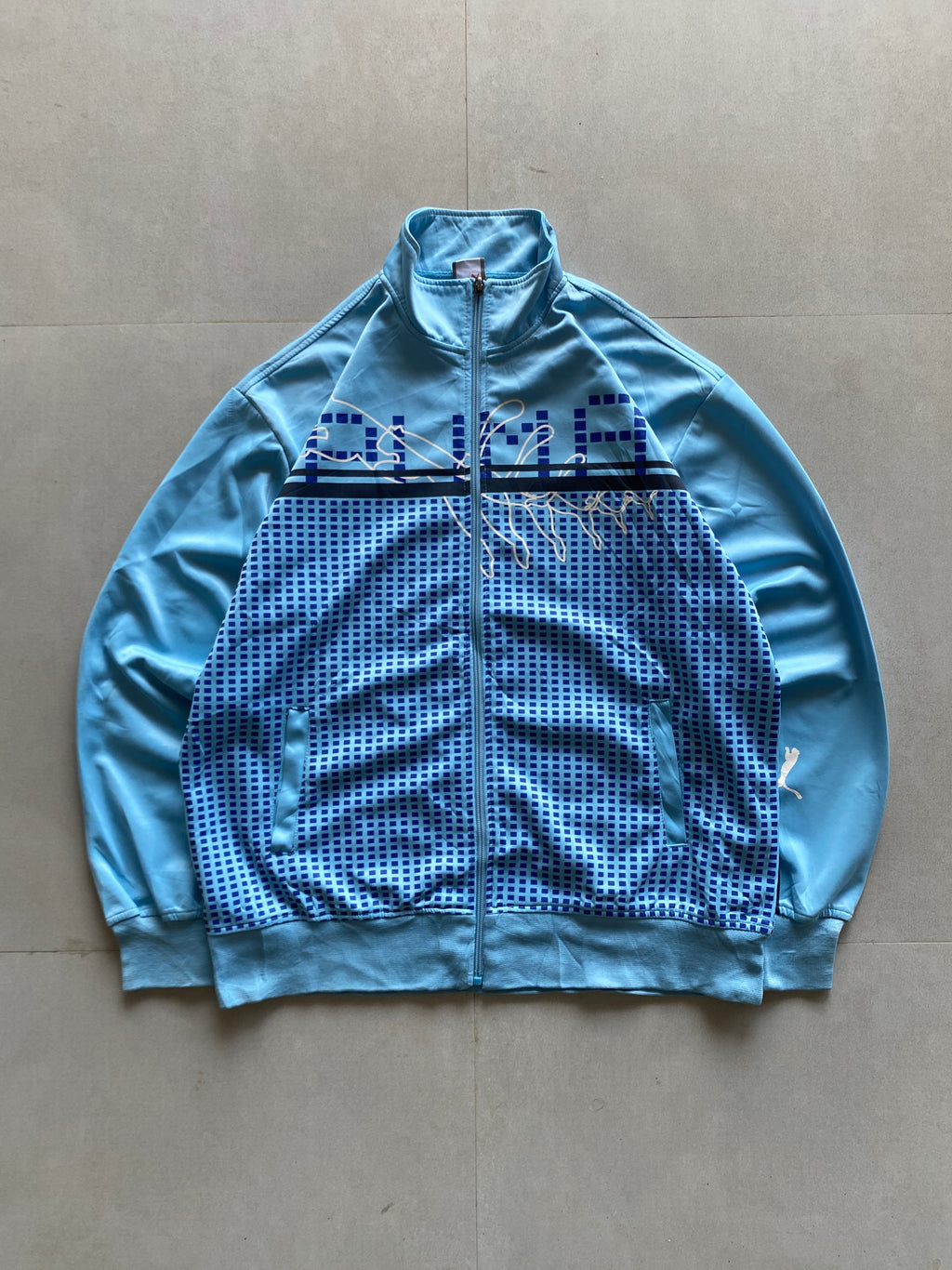 VINTAGE PUMA SPELL OUT JACKET - XL