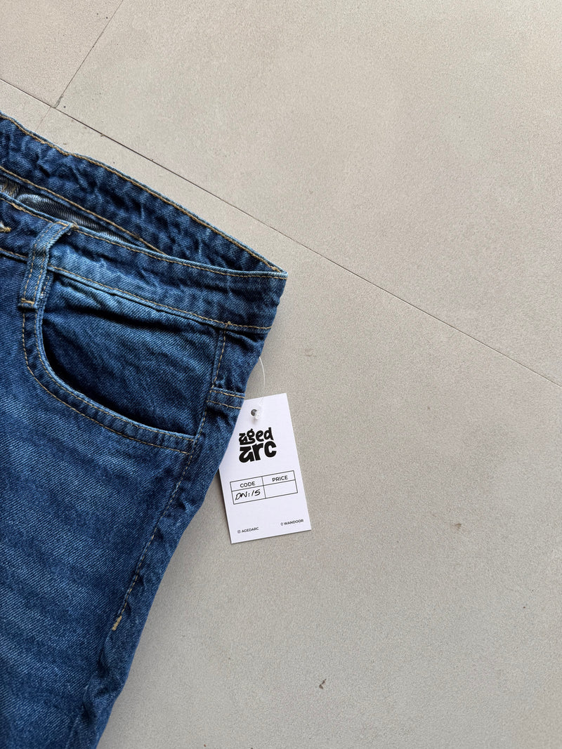 DN15 WIDE LEG DENIM - M
