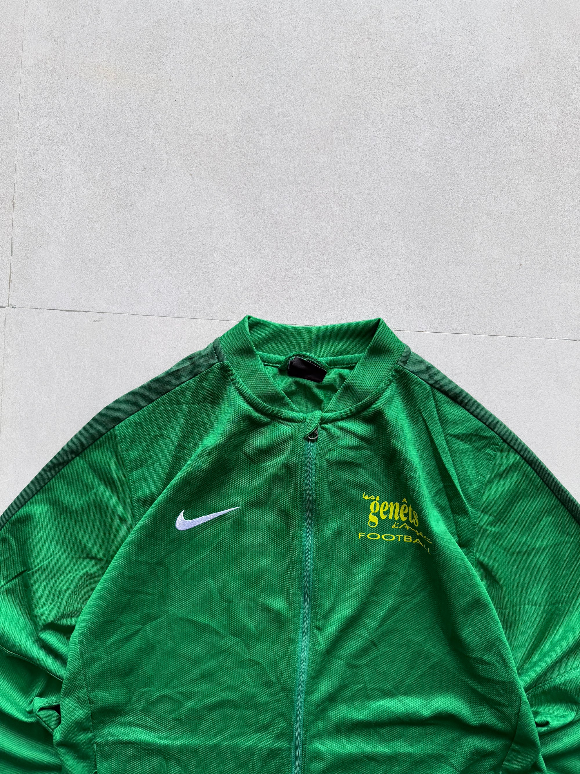 NIKE GREEN TRACK JACKET - S