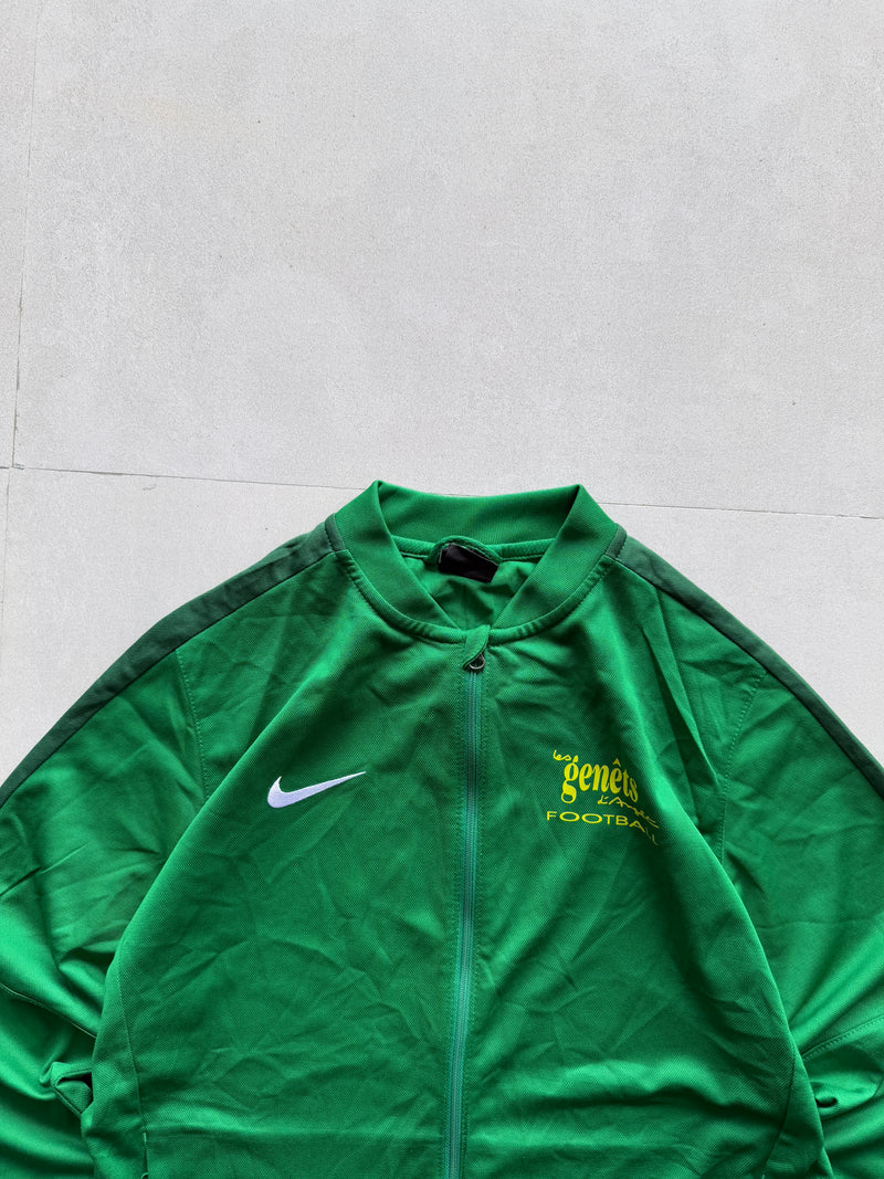NIKE GREEN TRACK JACKET - S