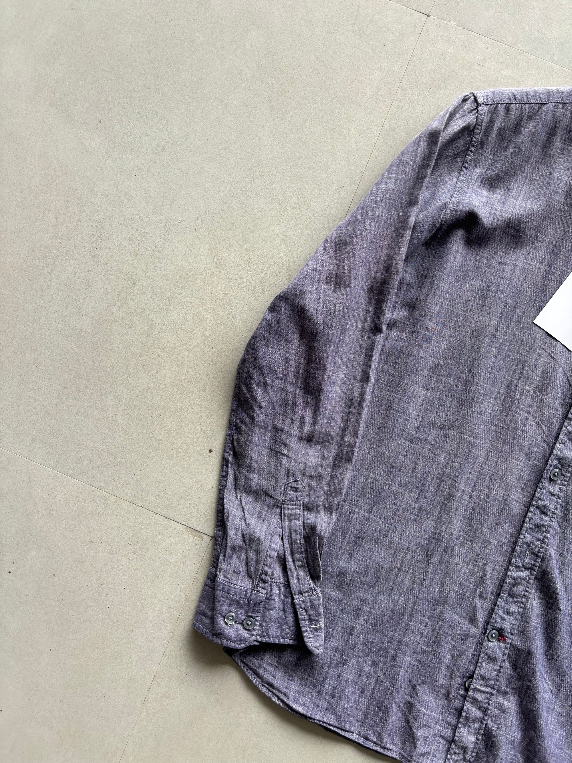 BLACK LABEL PURE LINEN SHIRT - M