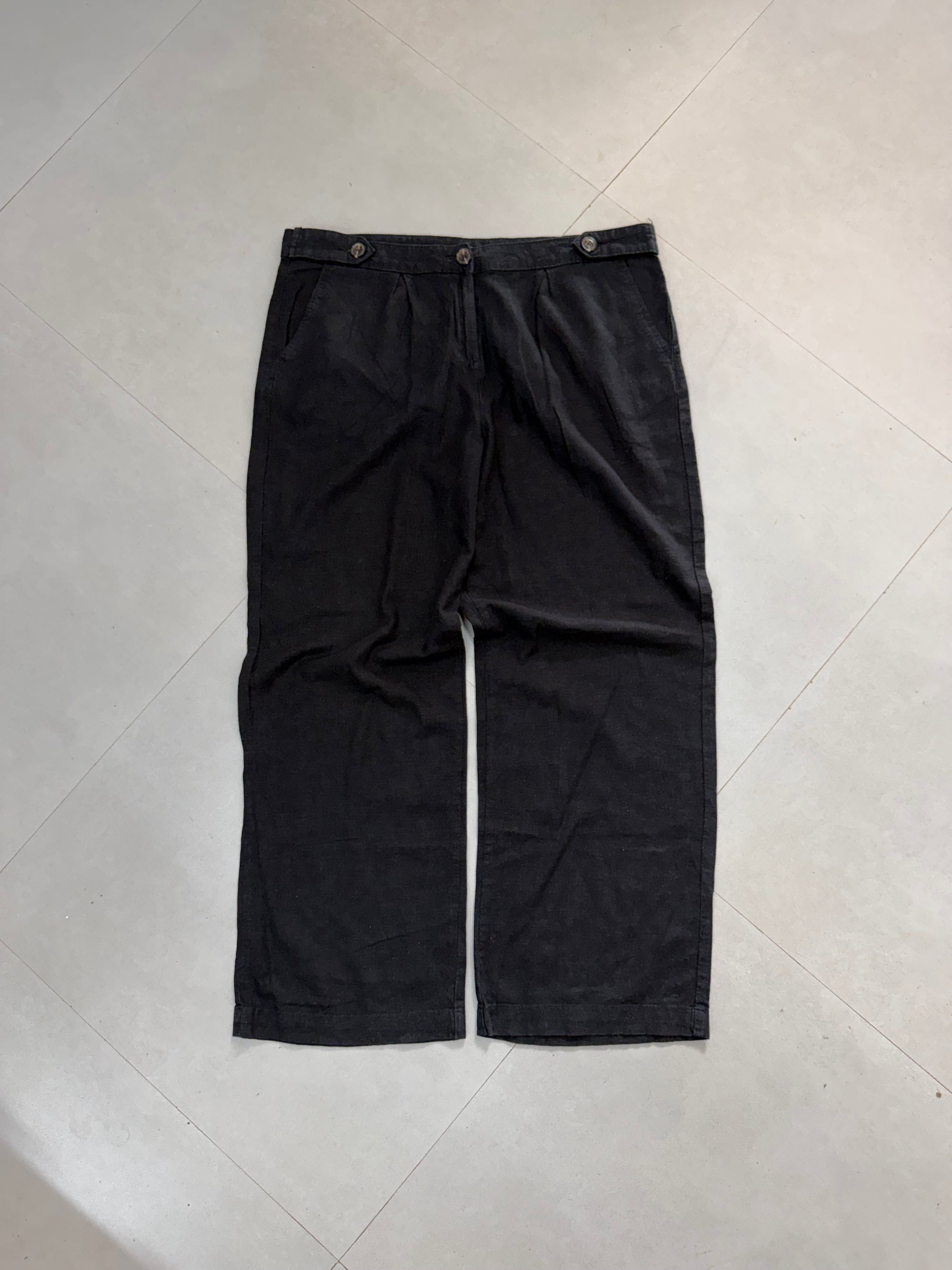 WIDE LEG LINEN PANT LNP49 - XL