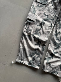 GREEN CAMOU CARGO PANT - L