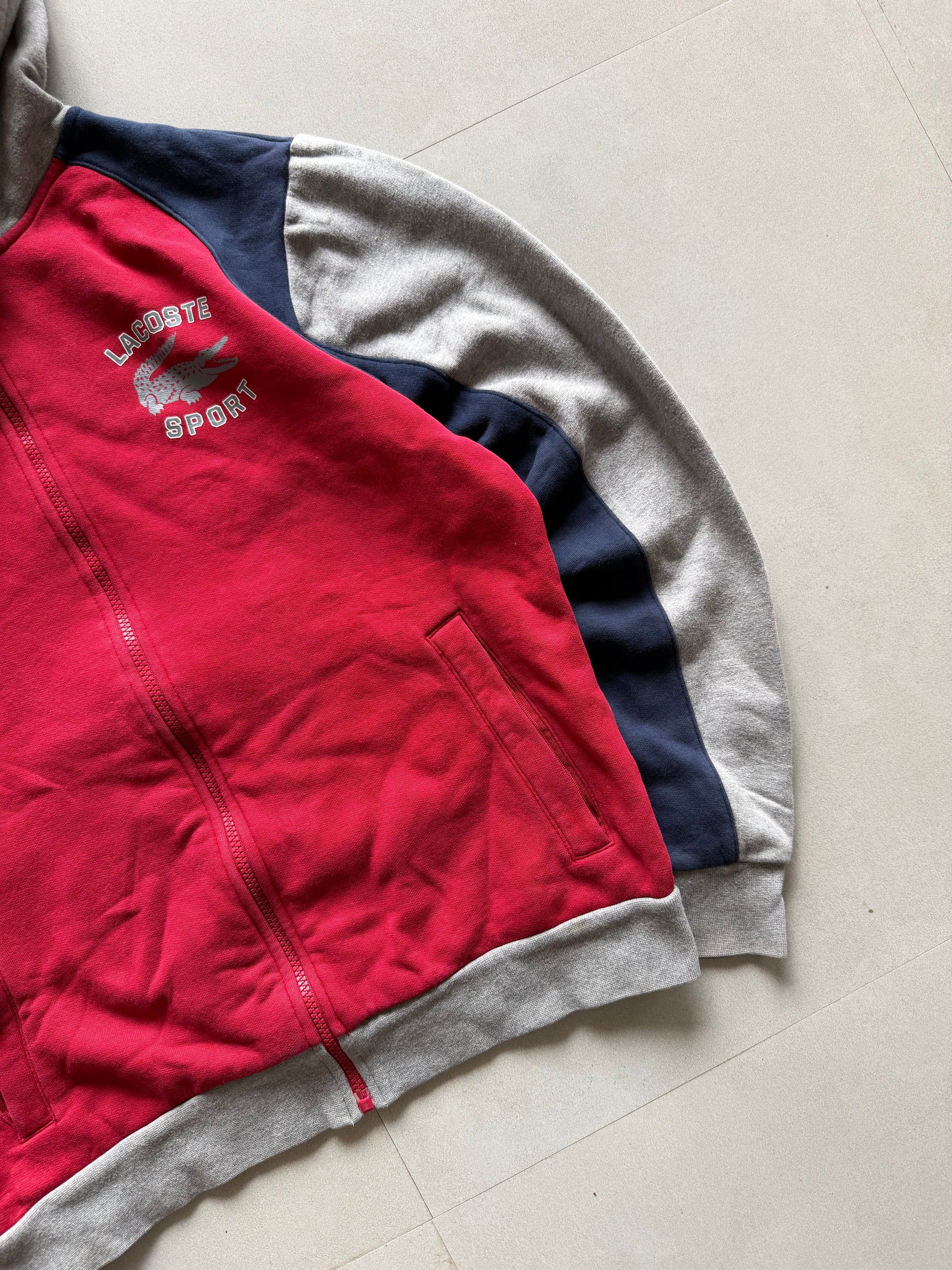 LACOSTE ZIPPER HOODIE - M