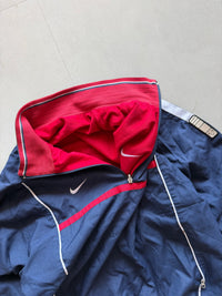 90S NIKE QUARTER ZIP REVERSIBLE JACKET - L