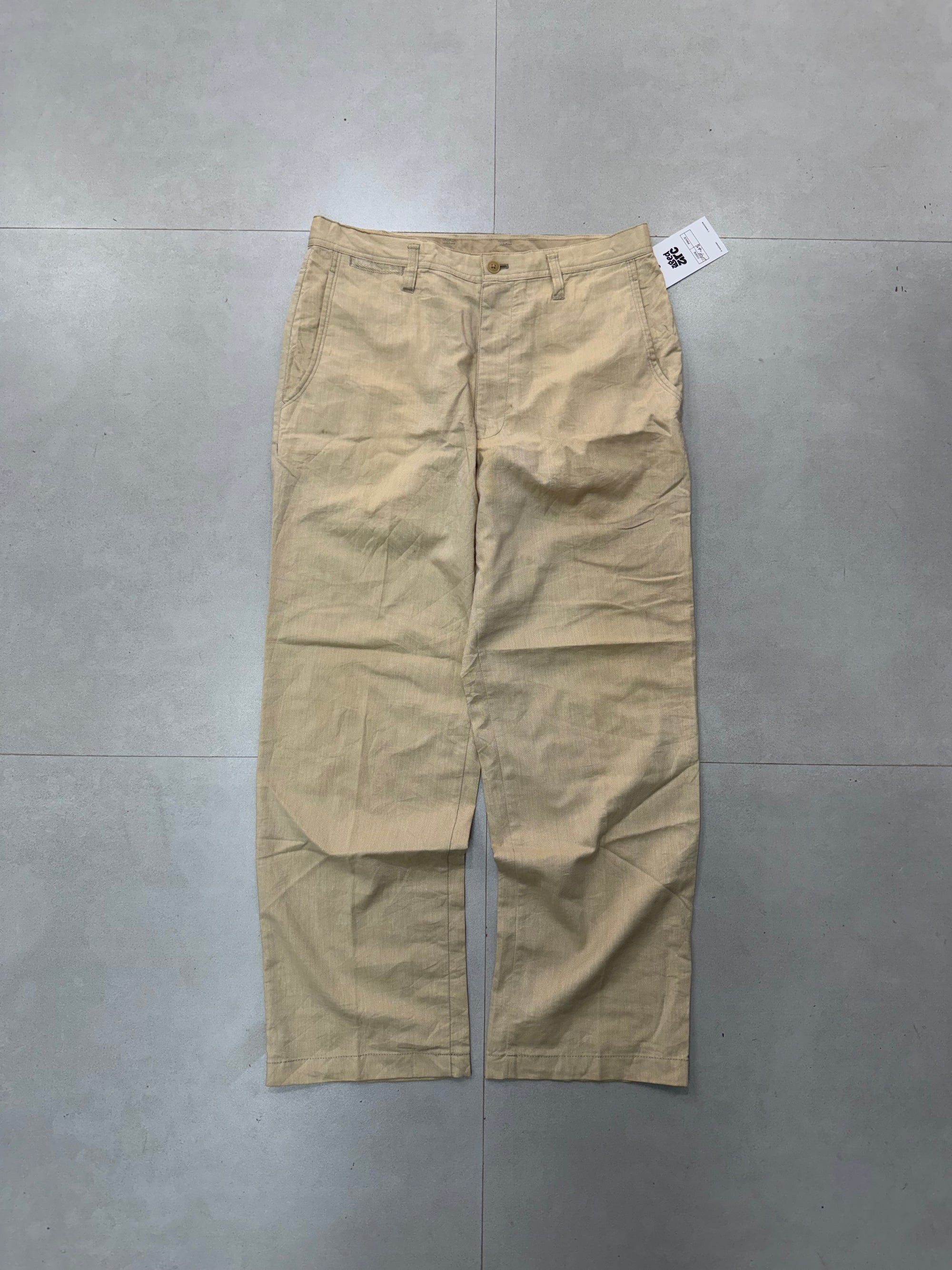 LNP48 BAGGY LINEN PANT -  M