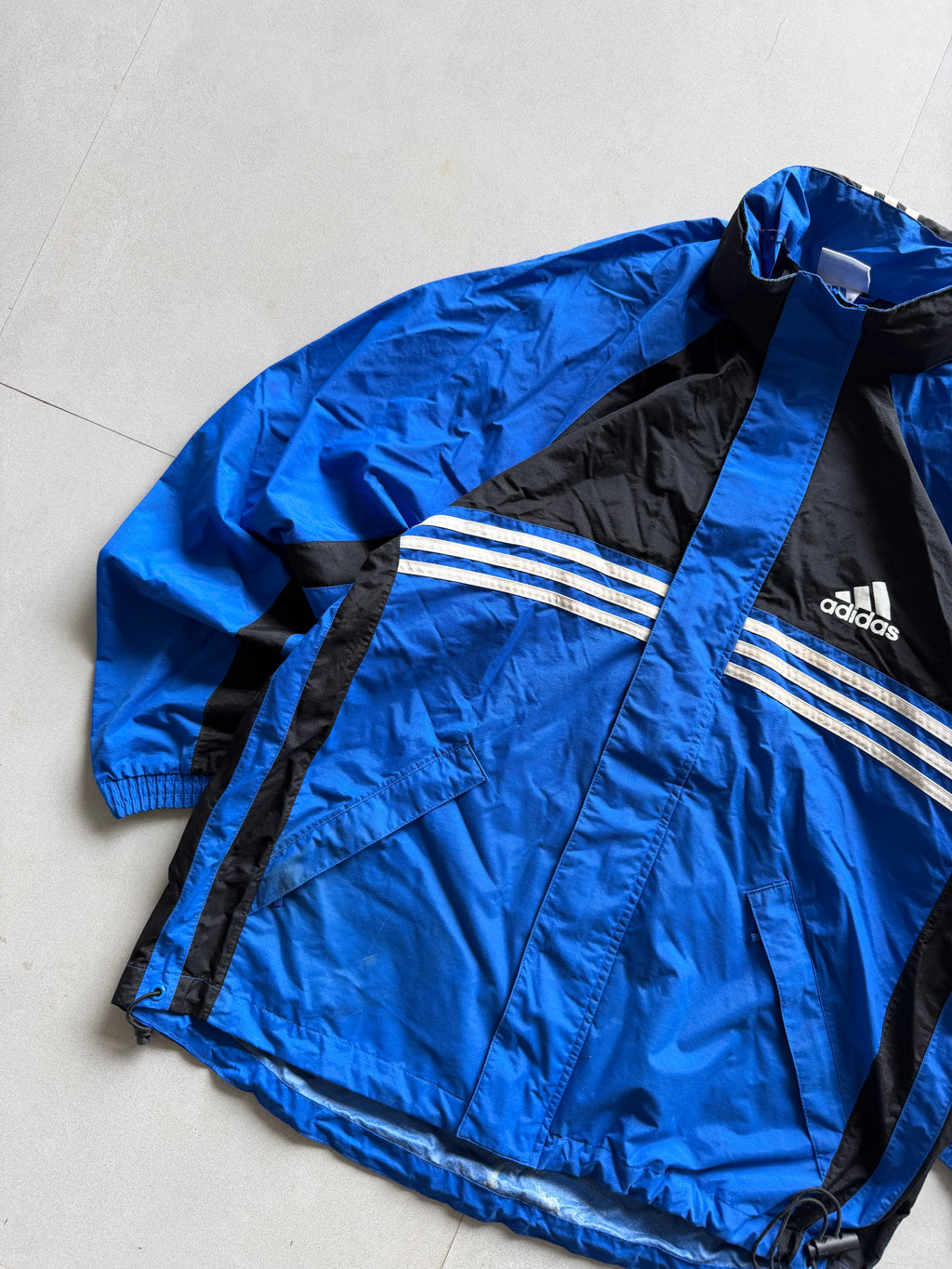 90S ADIDAS STRIPED JACKET - XL